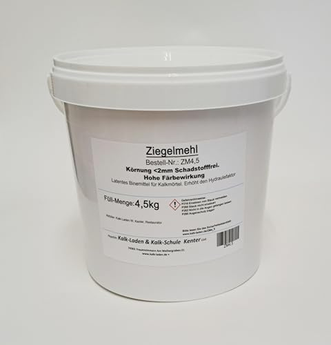 Ziegelmehl naturrein aus gebrannten Ton. 4,5 kg