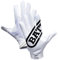 Battle Youth Ultra-Stick Receivers Handschuhe, Weiß/Weiß, Größe M