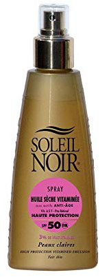 SOLEIL NOIR 64 Spray Huile Sèche Vitaminée 50 Protection Haute
