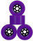 Blank 90 mm x 52 mm Pro Longboard Cruiser Wheels Schwungräder (lila)