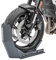 Constands Easy-Fix Motorrad Ständer für 15 bis 21, 90-180 mm Reifenbreite, Motorradwippe für Anhänger Transportständer, passend für alle gängigen Vorderräder & viele Hinterräder - Grau Matt