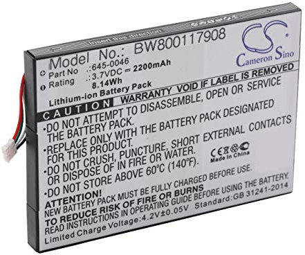 vhbw Li-ION Batterie 2200mAh (3.7V) pour Appareil numérique camescope Red REDmote