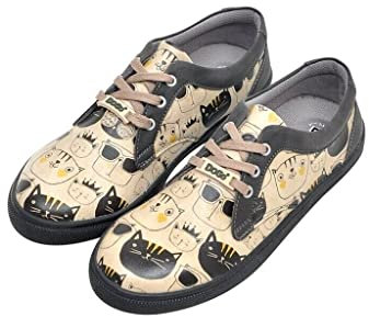 DOGO Damen Cord Sneaker, Beige, 41 EU