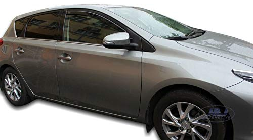J&J AUTOMOTIVE Windabweiser passend für Toyota Auris 2 5-Türer 2013-2018 2tlg, Heko Regenabweiser Vorne Getönt Dunkel Passform