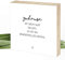 Wunderpixel® Holzbild Zuhause ist - 15x15x2cm zum Hinstellen/Aufhängen, echter Fotodruck mit Spruch auf Holz - schwarz-weißes Wand-Bild Aufsteller - zur Dekoration oder als Geschenk-Idee