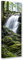Feeby Leinwandbild Wasserfall Bild Kunstdruck Landschaft Grün 50x150 cm