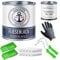 Hamburger Lack-Profi Fliesenlack GLÄNZEND Khakibraun RAL 7008 Braun Fliesenfarbe für Bodenfliesen & Wandfliesen mit Lackier-SET (X300) und Verdünnung (1 L)