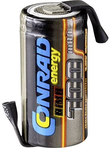 Modellbau-Akku-Einzelzelle NiMH 2/3 AA 1.2V 700 mAh mit Loetfahne