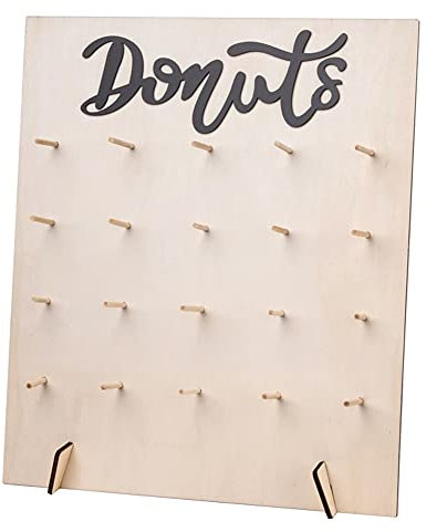 Donut-Ständer aus Holz, Donut-Wand--Wand-Halterung für Hochzeitsstil 2