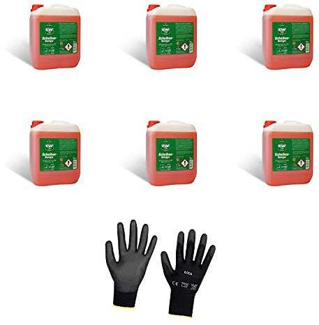 ILODA Schutzhandschuhe + 6xDr.Wack CW 5L 1:100 Classic Scheibenreiniger
