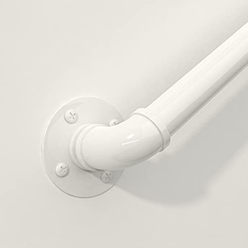 Moderne weiße Treppe Handlauf 60 cm 90 cm 1m 1,5m 2m 3m 4m 5m 6m Industrielle Treppe Geländer Greifen Sie Bar Sicherheit | Wandmontage Metall Schmiedeeiserne Treppenhändler Geländer ( Size : 60cm )