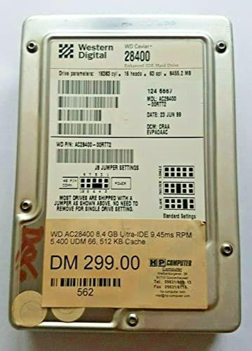 Festplatte 8,4 GB IDE AC28400-00RTT2 P-ATA 5400RPM ATA-66 40-pin 512KB HDD 3.5