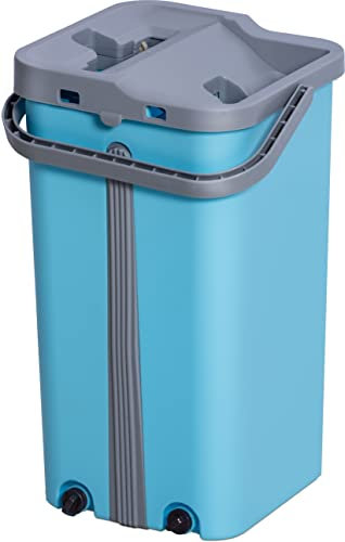 Aquablade FlatMop Cleaner Pro 2in1 Mikrofaser Bodenwischer Trocken und nass wischen in einem Arbeitsgang, Türkis, S