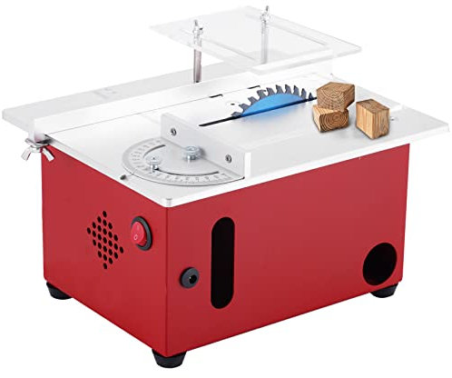 MXBAOHENG Mini Table Saw Portable Precision Table Saws 360W Circular Saw Saw Blade Height Adjustable Cutting Saw for Crafts Handmade Wood/Metal/Plastic Cutting T60