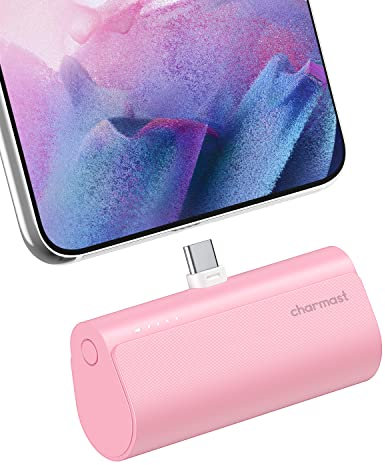 Charmast Mini Power Bank USB C 5000mAh,20W PD 18W QC USB C Battery Pack Quick Charge Portable Charger Compatible with USB C Phones Samsung Huawei,Pixel,LG,HTC,Moto,OnePlus,Xiaomi and More