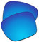 EZReplace Verres de rechange pour lunettes de soleil Oakley Sylas OO9448 (verres polarisés), bleu glace, Taille unique