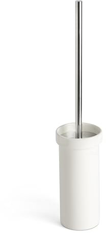TATAY Escobilla WC | Poliresina de Gran Resistencia | Diseño Elegante y Decorativo | Escobillas de Baño Funcionales | 8 x 8 x 40,5 cm - Colección Slim - Blanco