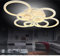 LED Deckenleuchte Deckenlampe 6067-8 100 * 80cm mit Fernbedienung Lichtfarbe/Helligkeit einstellbar dimmbar Acryl-Schirm weiß lackierter Metallrahmen Modernes Design (8-6067 white)