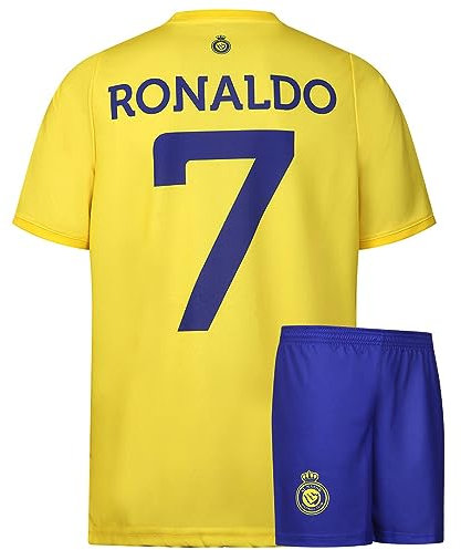 Al-NASSR Fußball Trikot Set Heim - 2025-2026 - Kinder und Erwachsene - Jungen - Sportsachen - Geschenk - Sport t Shirt - Sportbekleidung - Größe XL