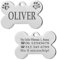 Ibera gifts - Medaglietta Cane Personalizzata, Targhetta Cane con Incisione, per Cani e Gatti di Taglia Media e Grande, Medaglietta Gatto Personalizzata (Grande 2 zampe, Argento)