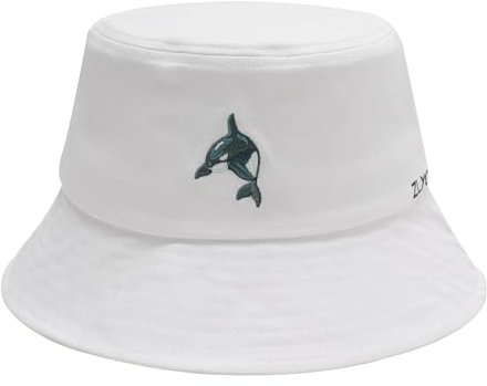 ZLYC Männer Frauen Sommer Fischerhüte Obst Hut, Weißer Wal, One Size