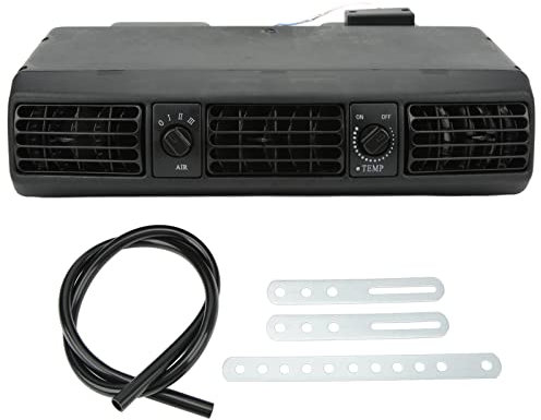 AC Air Conditioning Evaporator Kit, 360CFM Universal Under Dash AC Evaporator Underdash Heating Cooling Unit, 3 Speed Air Conditioner Evaporator for Car Truck RV Van (24V)