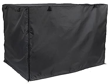 Jaulas para perros para jaulas de alambre, resistentes al viento, fundas para perreras de mascotas, protección para interiores y exteriores, 2 puertas