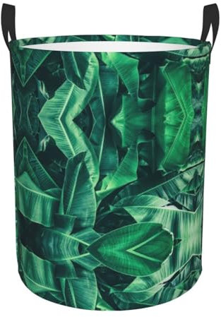 Panier à linge sale en forme de feuille de bananier tropicale à une seule couche, panier de rangement pour salle de bain, maison, usage