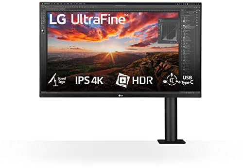 LG 32UN880K Monitor 32 Ultra HD 4K Ergo, IPS, 3840x2160, HDR 10, DCI-P3 95%, stand Ergo regolabile in ogni direzione, Speaker Stereo 10W, USB-C, USB 3.0, Uscita Cuffie, Flicker Safe, Nero