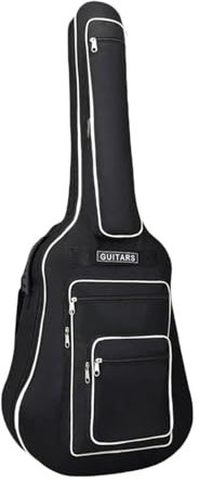 Amagogo E-Gitarrentasche Tragetasche Dick gepolstertes Oxford mit Tasche für Zubehör Gitarrenkoffer Gigbag für Konzertgitarre