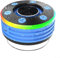 HpLive Lautsprecher, Duschradio IPX7 Wasserdicht Tragbarer Lautsprecher mit Saugnapf RGB Lichtshow FM Radio BT5.3 für Badezimmer(Blue)