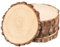 Holzscheiben ohne Loch, Holzscheiben zum Basteln, 6er Set Unvollendete Holzkreise 18-20cm, Runde Holzstücke 1,5cm Dick, Holzscheiben Deko, Baumscheiben Große für DIY-Basteleien