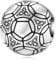 BIZK Fussball Charm Anhänger für Armband 925 Sterling Silber Charm Bead Pendant für Europäische Armbänder und Halsketten