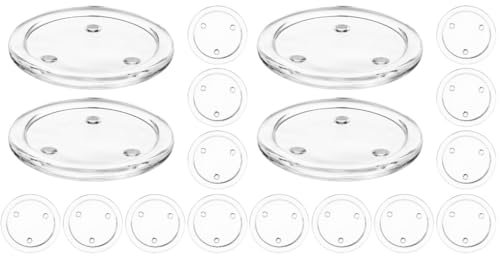 Alipis 2 Set Vassoio Di Piatto Di Candele Candelieri Toeletta Vanity Table Addobbi Matrimonio Pallet Vassoio Portacandele in Portacandele Decorativo Bicchiere 10 Pezzi * 2