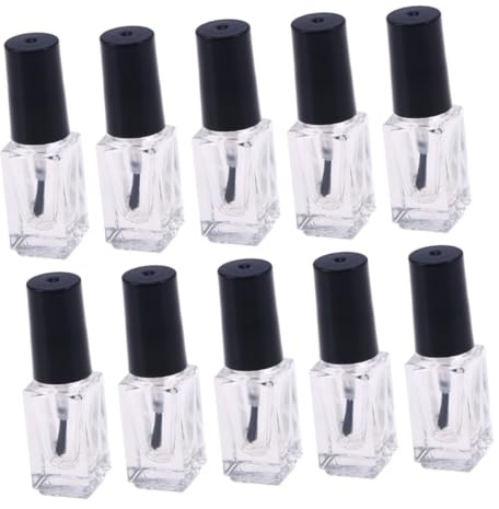 20 Leere Glas Nagellackfläschchen 5ml Transparente Behälter für Reise | Tägliche Nutzung und Geschäftsreisen, 20 Stück, Kompakte Größe, Praktisch zum Befüllen