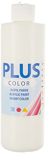 Creativ 39437 Plus - Pintura acrílica (1 botella de 250 ml), color blanco