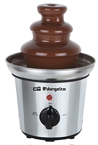 Orbegozo FCH 4000 - Fontaine à chocolat, corps en acier inoxydable, 3 étages, base antidérapante, 32 W