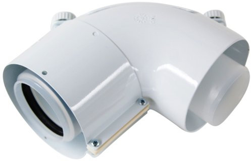 Vaillant 303916 Bogen 87 Grad 60/100 mm PP mit Reinigungsöffnung