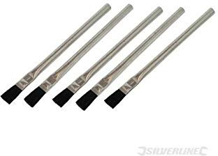 Silverline - SILVERLINE - Lot de 5 pinceaux à flux de soudure 15 mm