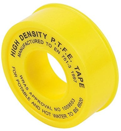 cable-tex 2 X 1 Roll 12mm x 5m Gas Yellow plumbers ptfe thread seal tape plumbing joint