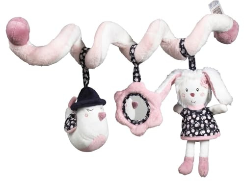 Sauthon Spirale d'activité Collection Miss Fleur de Lune, idéale en Jouet sensoriel pour la Poussette, dès la Naissance
