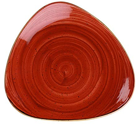 Churchill Stonecast -Triangle Plate Teller- Durchmesser: Ø26,5cm, Farbe wählbar (Spiced Orange)