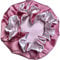 AKISS Baby-Mütze für Neugeborene, Kleinkinder, Satin, Seide, für Mädchen, Jungen, schlafende Kindermütze, Taffy + Weiß, Large