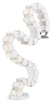 Vwindesk Vertebrae Cable Management Spine Kit | Height Adjustable Desk Quad Entry Wire Organizer,White