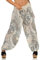 Malito Damen Aladinhose mit Print | Haremshose zum Tanzen | Pumphose zum Chillen - Freizeithose - Pluderhose 7185 (beige)