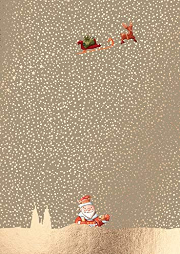 cityproducts - 4358 - Postkarte, Weihnachten, Köln, Kölscher Weihnachtsmann im Schnee, DIN A 6, 10,5cm x 13cm