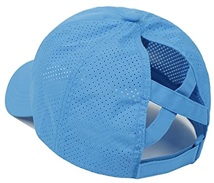 Hadwii Baseball Kappe Unisex Damen Mesh Pferdeschwanz Basecap Trucker Cap Sonnenhut Sonnenschutz Schnell trocknender Hut Einheitsgröße Kopfumfang 56-58cm
