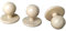 Hartmann-Knöpfe 12 Stück Kochjackenknöpfe Knöpfe aus Kunststoff Kugelknöpfe Knöpfe apfelgrün, beere, beige, jeansblau, schwarz oder weiß (beige)