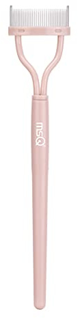 Wimperntrenner, Wimpernkamm, Wimperntrenner, Werkzeug, MSQ Mascara-Bürste, Wimpernbürstentrenner, Mascara-Kamm, Bogen-Design, Mascara-Applikator mit Abdeckung, nacktes Rosa (1 Stück)