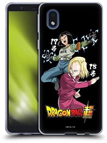 Head Case Designs Offizielle Dragon Ball Super Android 17 & 18 Universe Survival Characters Soft Gel Handyhülle Hülle kompatibel mit Samsung Galaxy A01 Core (2020)